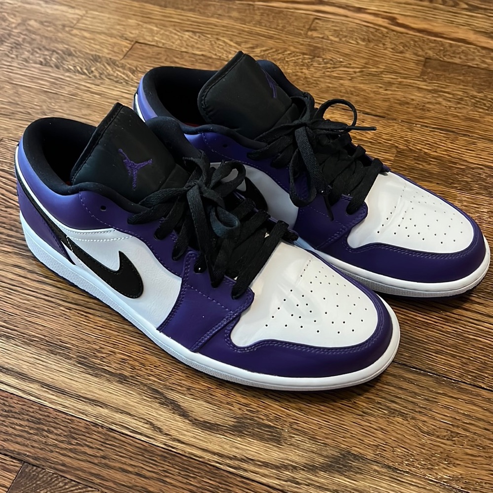 Mens Air Jordan 1 Low “Court Purple” (NO BOX)